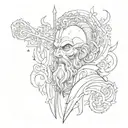 God is my judge   tattoo design idea