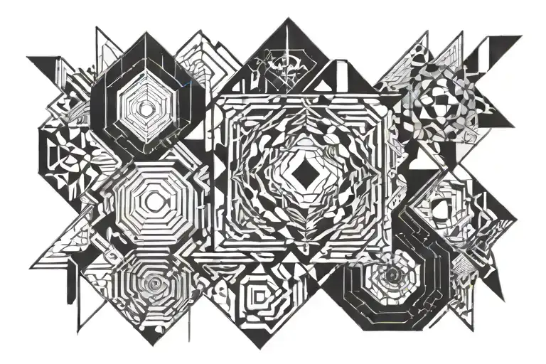 Life's a struggle ugliness tattoo design idea