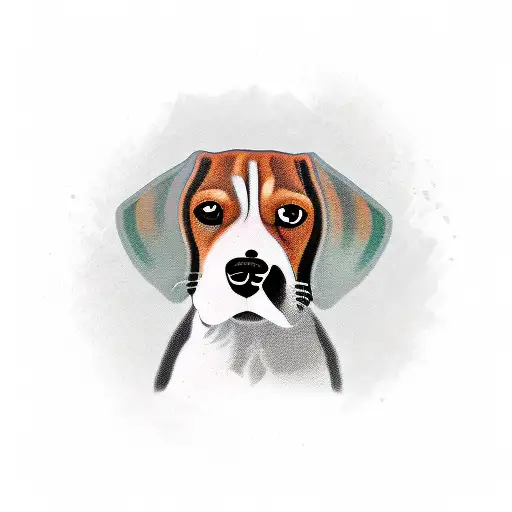 beagle tattoo design idea