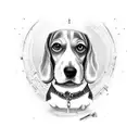 beagle tattoo design idea