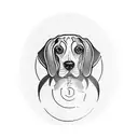 beagle tattoo design idea