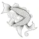 koi carp design tattoo design idea