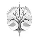 Tree of life (Kabbalah) tattoo design idea