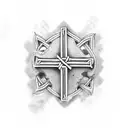 Irish cross  tattoo design idea