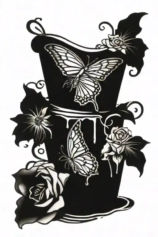 Cake tattoo design idea
