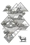 farm tattoo design idea