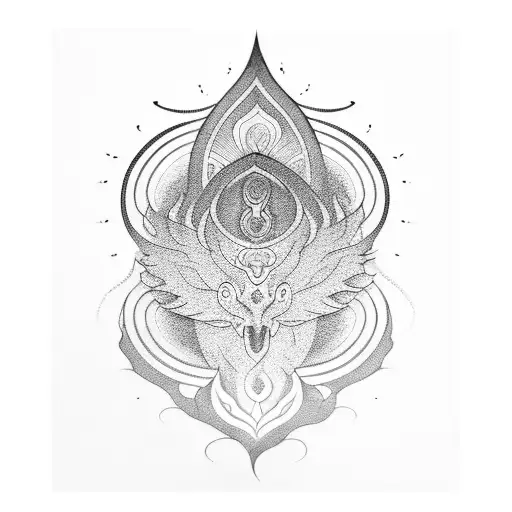 aum tattoo design idea