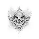 tripund aum tattoo design idea