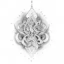 tripund aum tattoo design idea