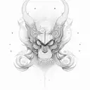 tripund aum tattoo design idea