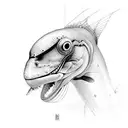 swimmer tattoo design idea