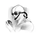 swimmer tattoo design idea