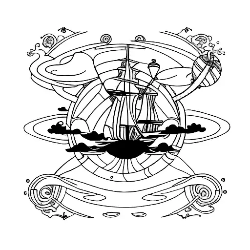 the treasure planet  tattoo design idea