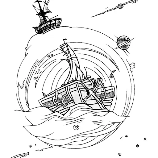 the treasure planet  tattoo design idea