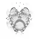 grizzly bear paw print tattoo design idea