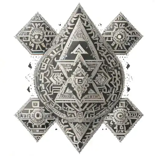 Aztec tattoo design idea