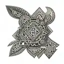 Aztec tattoo design idea