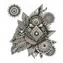 Aztec tattoo design idea