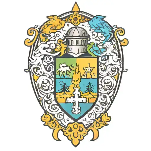 a coat of arms that symbolizes Adhd, autism, anxiety, and depression.  tattoo design idea