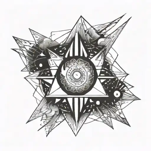 eye of the universe outer wilds tattoo design idea