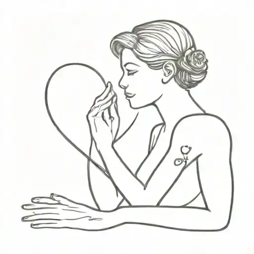 open mind open heart tattoo design idea