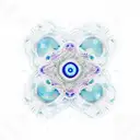 white mandala transforming into a jellyfish tattoo design idea