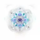 white mandala transforming into a jellyfish tattoo design idea