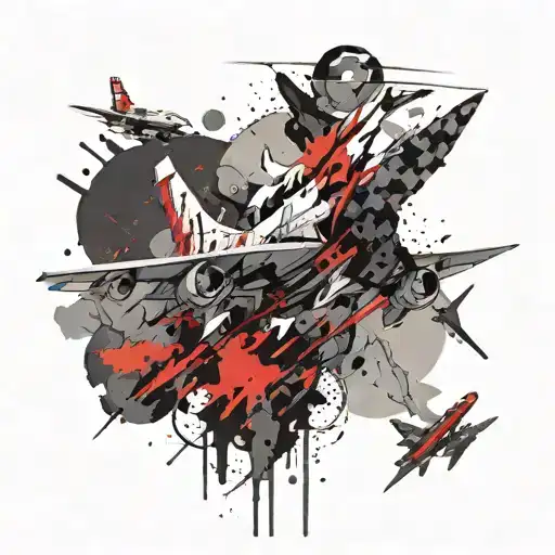 aviation tattoo design idea