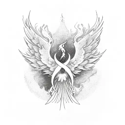 Phoenix Lgbt tattoo design idea