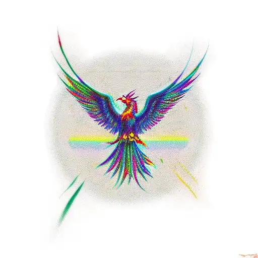 Phoenix Lgbt tattoo design idea