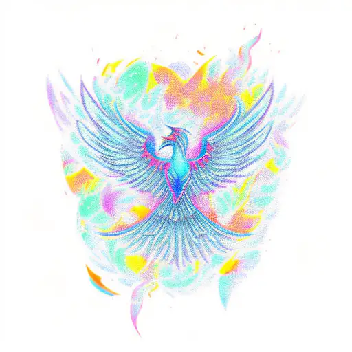 Phoenix Lgbt tattoo design idea