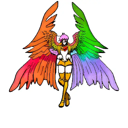 Phoenix Lgbt tattoo design idea