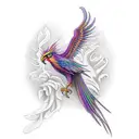 Phoenix Lgbt tattoo design idea