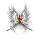 Phoenix Lgbt tattoo design idea