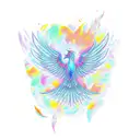 Phoenix Lgbt tattoo design idea