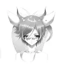 anime girl lewd  tattoo design idea