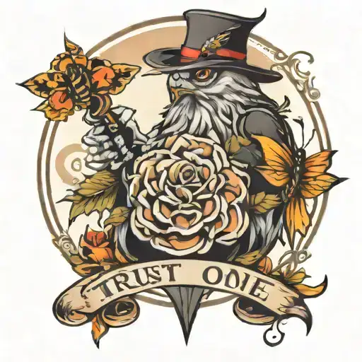 Trust No One tattoo design idea