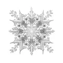 Snowflake tattoo design idea