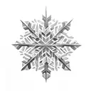 Snowflake tattoo design idea