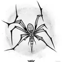Spider tattoo design idea