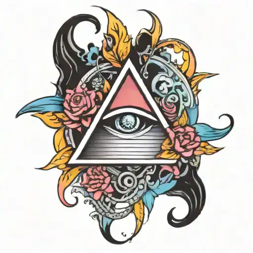 pink Floyd prism tattoo design idea