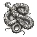 Scorpio with snake and 2001 birth year tattoo design idea