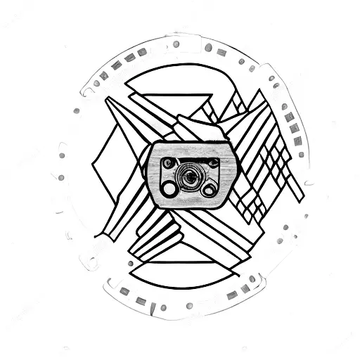 audio cassette rewound by a pencil tattoo design idea