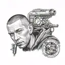 Eminem tattoo design idea