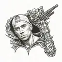 Eminem tattoo design idea