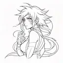 anime character tattoo design idea