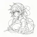 anime character tattoo design idea