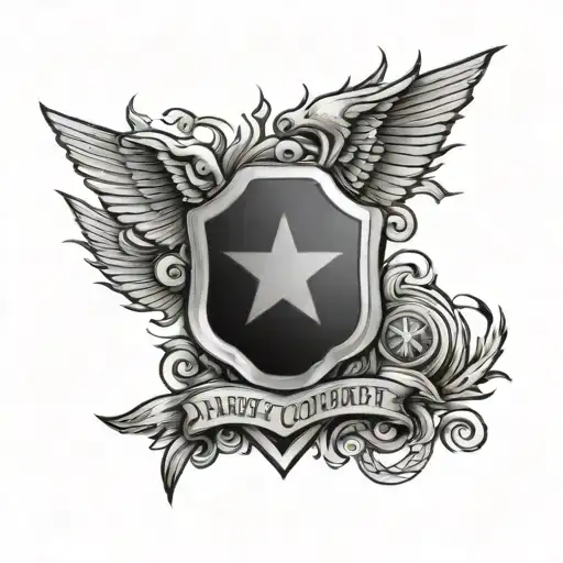 Army Combat Infantry patch work leg sleeve tattoo design idea