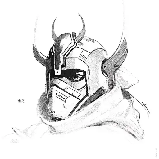 captain ana amari overwatch  tattoo design idea