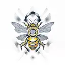 bumble bee tattoo design idea